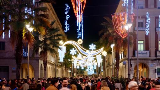 Luces de la Gran Vía de Huelva