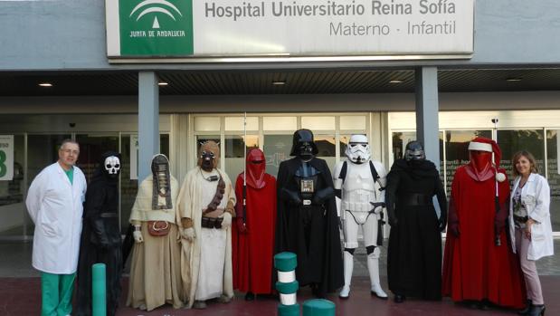 Los personajes de Star Wars, el viernes en el hospital Reina Sofía