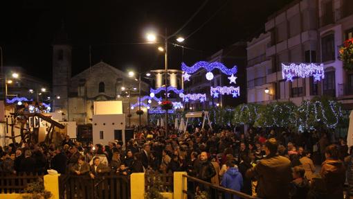 Ambiente navideño en Lucena