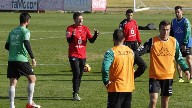 Luis Carrión en un entrenamiento