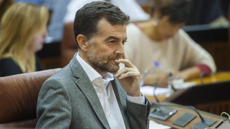 Antonio Maíllo, en el Parlamento