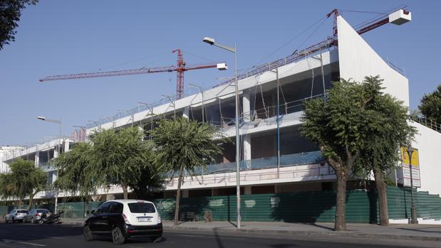 Obras de la Biblioteca del Estado en los Jardines de los Patos