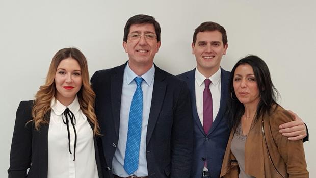 Raquel Morales, Juan Marín, Albert Rivera y Marta Bosquet