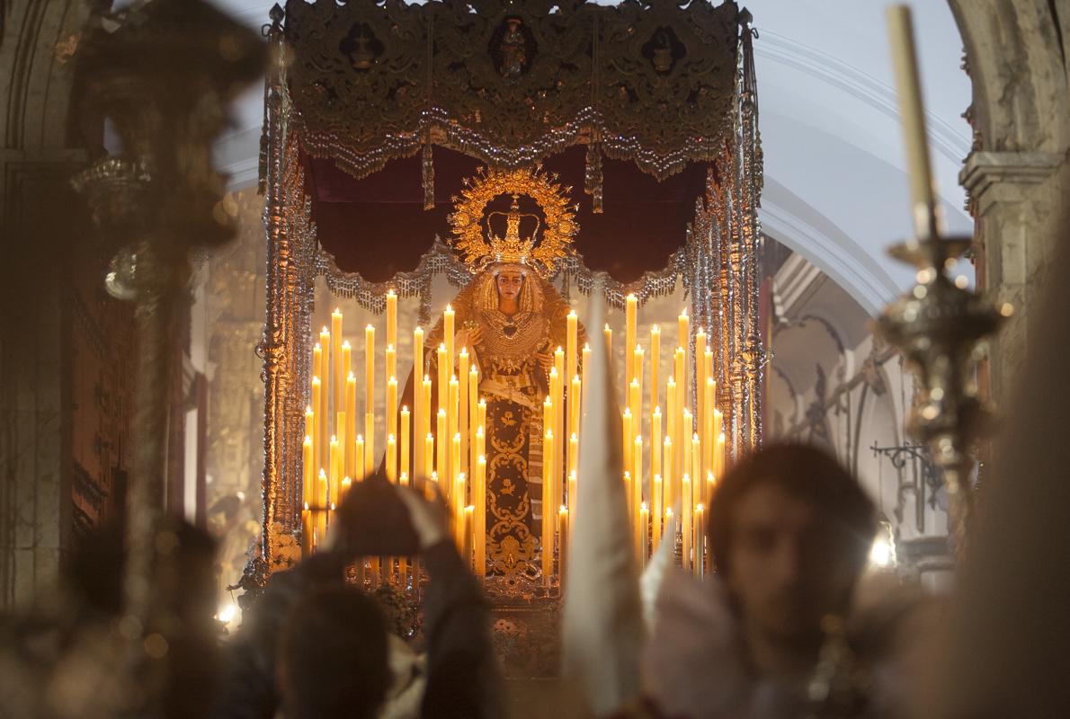 María Santísima de la Candelaria, durante su procesión