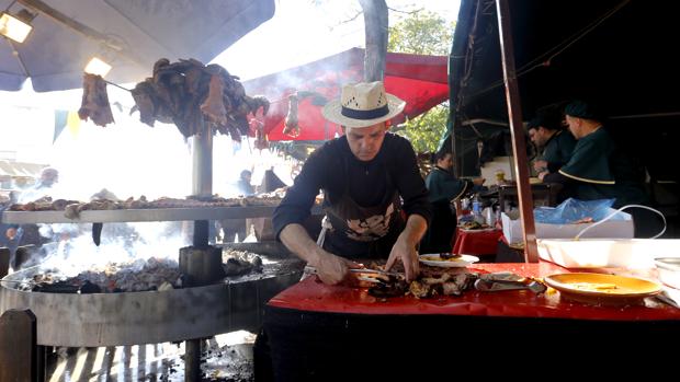 Uno de los puestos de comida del Mercado Medieval