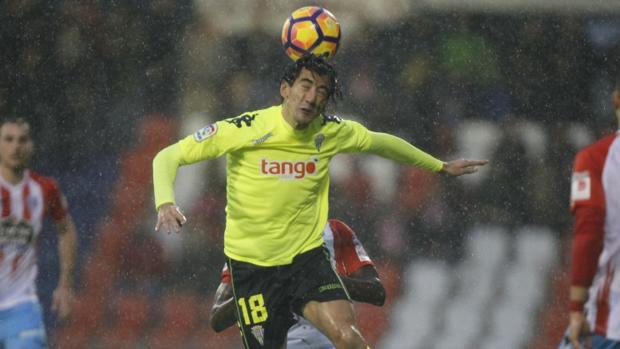 Un momento del Lugo-Córdoba CF en el Ángel Carro