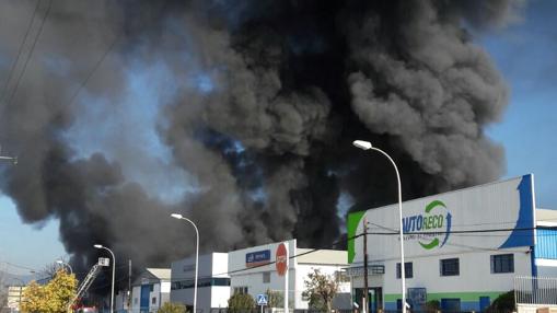 Imagen del incendio en Las Quemadas