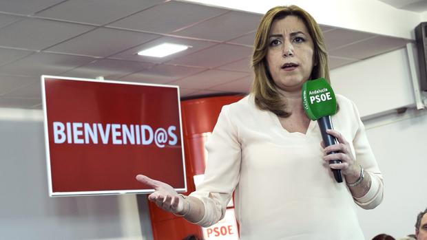 La presidenta de la Junta Susana Díaz, en la inauguración de la nueva sede de Huelva