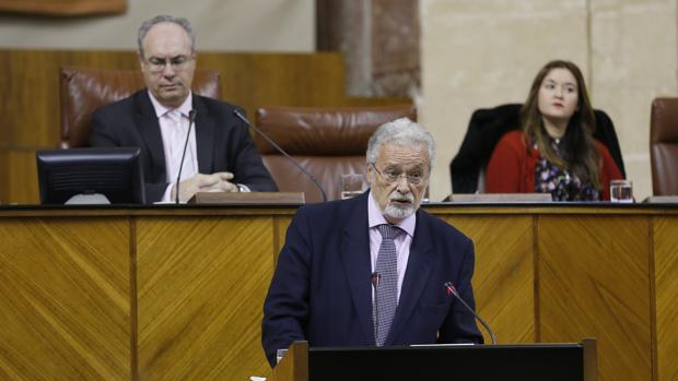 El Defensor del Pueblo en una intervención en el Parlamento andaluz