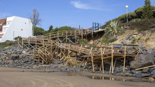 Así quedó la costa de Huelva tras el temporal de este fin de semana