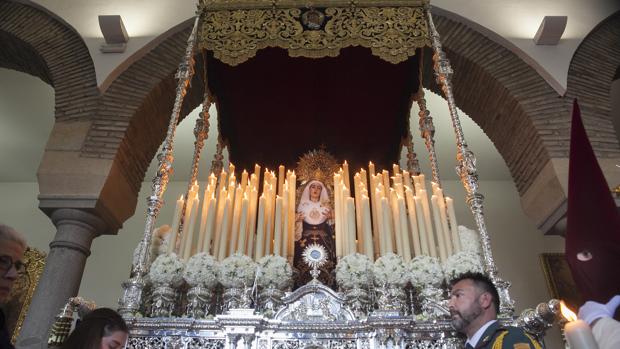 La Vera-Cruz de Córdoba estrenará la gloria del techo de palio el próximo Lunes Santo