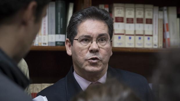 Pedro Izquierdo, el pasado jueves en el sorteo del juicio de los ERE