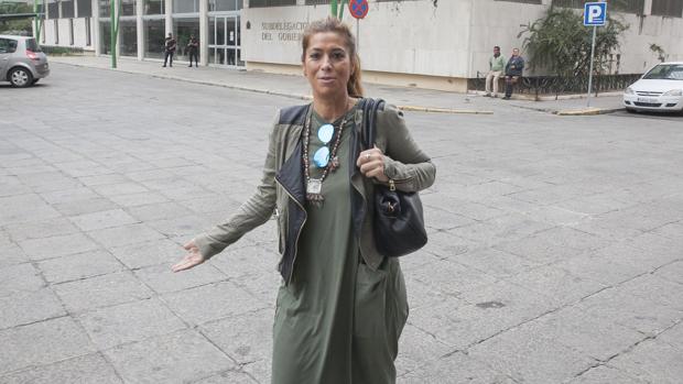 La diseñadora Juana Martín a su llegada a los juzgados donde tuvo otro juicio como demandante