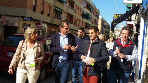 Representantes de Ciudadanos durante su visita a Levante