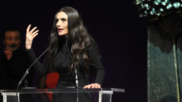 Ángela Molina en el escenario