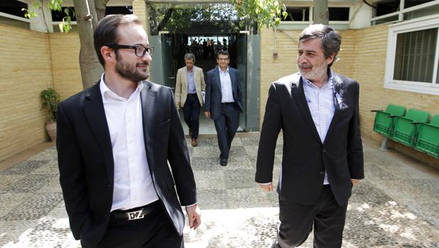 Alejandro González y Carlos González, presidente y propietario del Córdoba CF