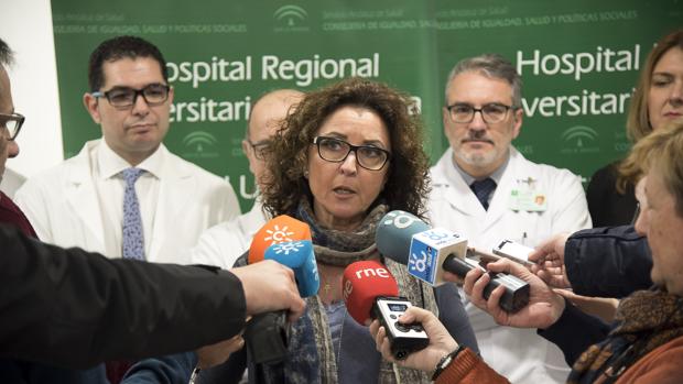 La viceconsejera de Salud, María Isabel Baena, en un acto sobre trasplantes en Málaga