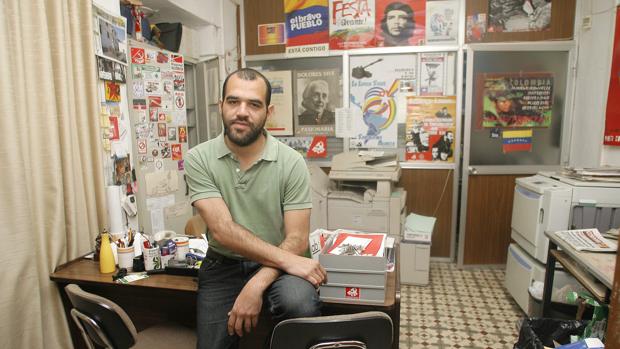 José Manuel Mariscal, en la sede del PCA de Córdoba