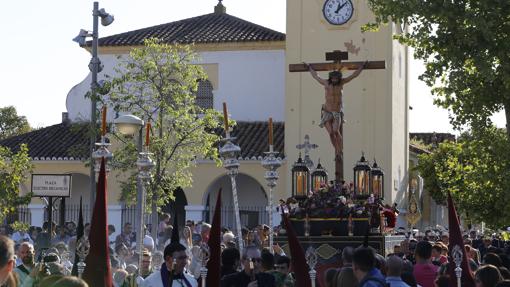 Santísimo Cristo de la Oración y Caridad, durante su procesión