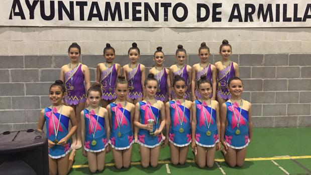 El equipo del Liceo-Córdoba que participó en Armilla