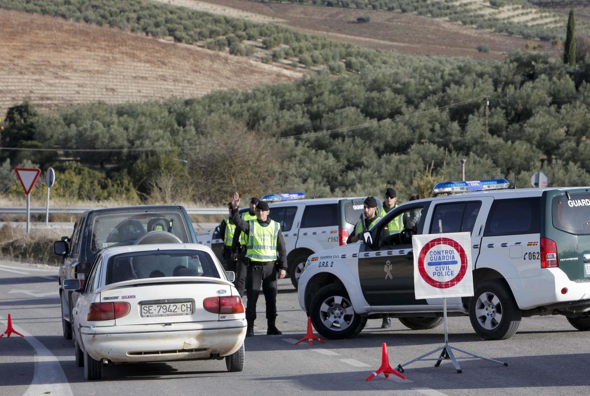 Lugar próximo al accidente mortal de Cabra