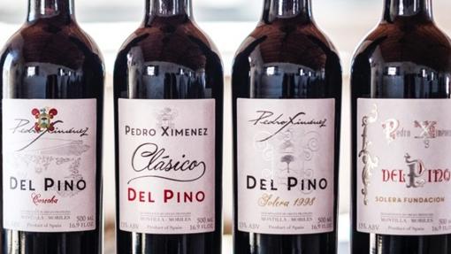 Algunos de los caldos que saca al mercado Bodegas del Pino