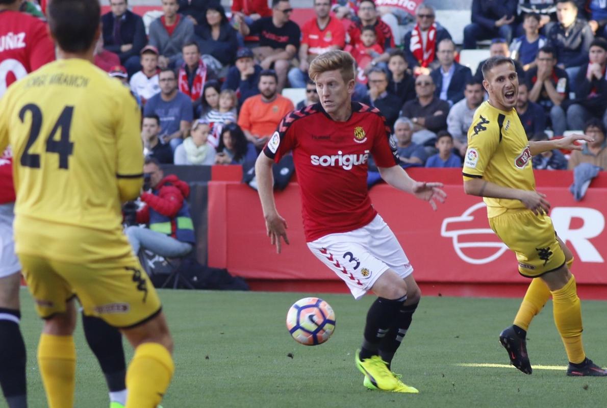 Mossa, en un lance del partido ante el Reus