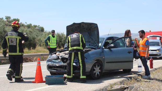 Herido un hombre de gravedad en Baena en un accidente de tráfico en la N-432