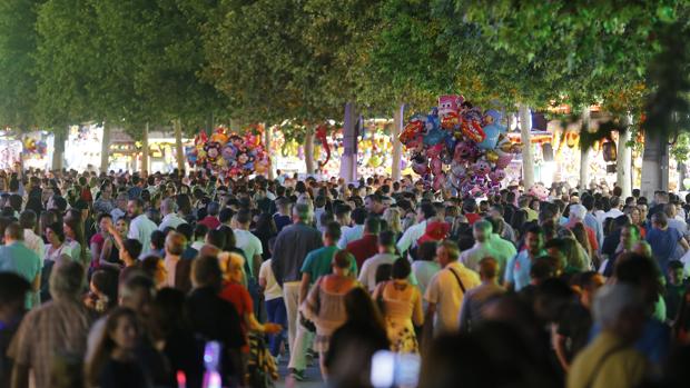 Ambiente en el recinto ferial durante la celebración de Nuestra Señora de la Salud