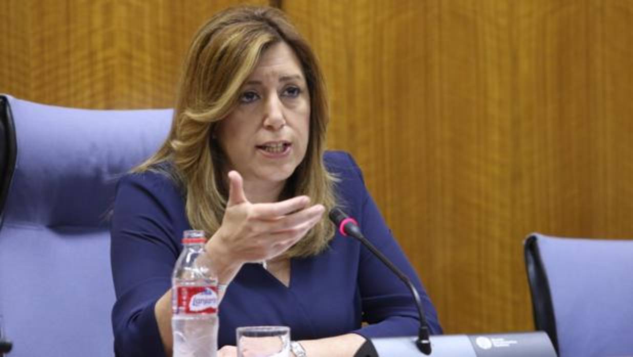 La presidenta de la Junta de Andalucía, en el Parlamento