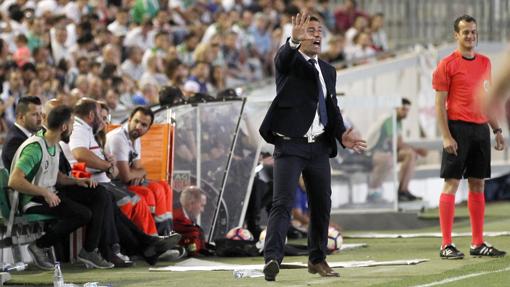 El entrenador del Córdoba CF, Luis Carrión