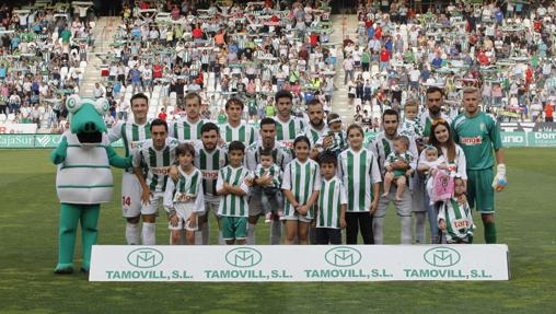 La alineación del Córdoba CF en el último partido, la única que hace cuatro goles