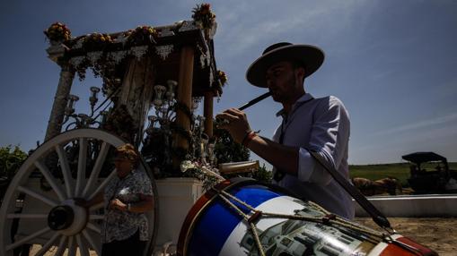 Pitero junto a la carreta de Córdoba