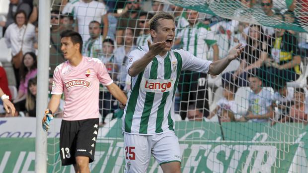 Javi Lara, centrocampista del Córdoba CF