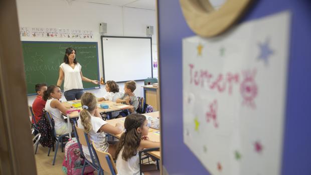 Aula de un colegio de la capital cordobesa