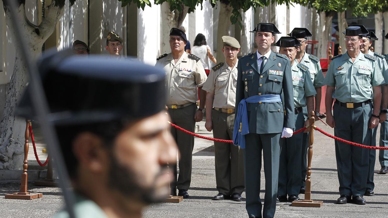 Toma de posesión del teniente coronel Juan Carretero Lucena en la Comandancia de Córdoba