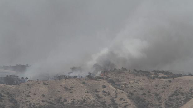 Foto de archivo de otro incendio en el campo de tiro