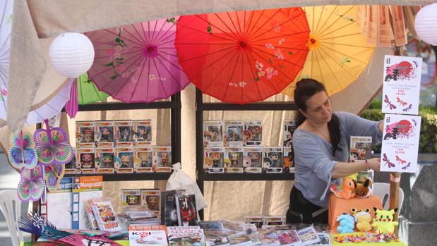 Un puesto con productos japoneses en las últimas jornadas celebradas en Córdoba