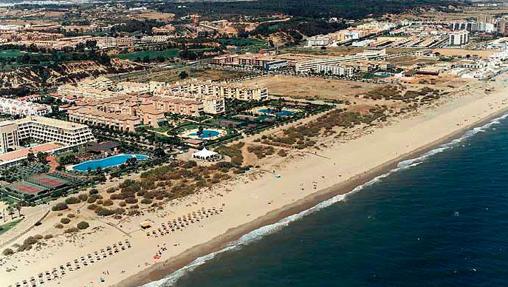 Vista aérea de la playa de Islantilla (Huelva)