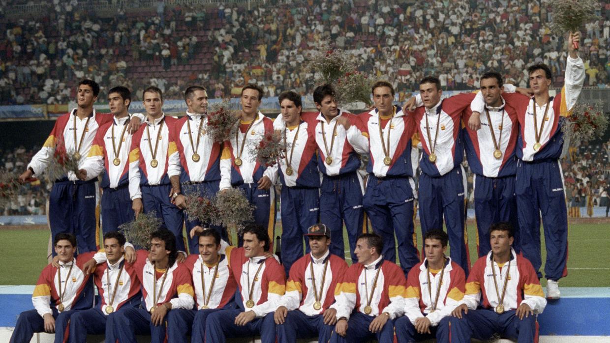 Equipo español que consiguió la medalla de oro en los Juegos Olímpicos de Barcelona 92