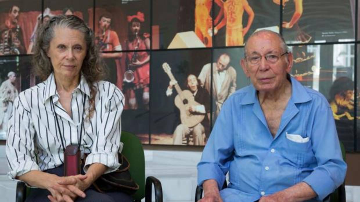 Liliane Driyon y Salvador Távora, en la Feria de Teatro en el Sur