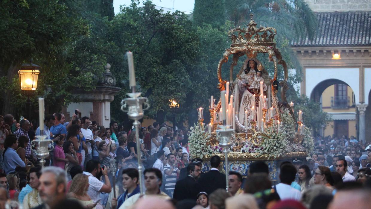 La Virgen del Socorro, en su procesión del pasado año