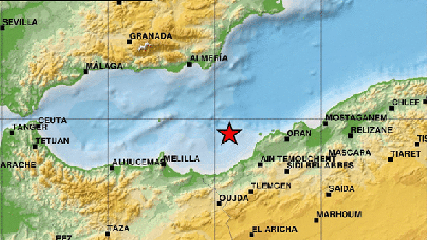 Almería tiembla con un terremoto de magnitud 4,8 con epicentro en aguas de Argelia