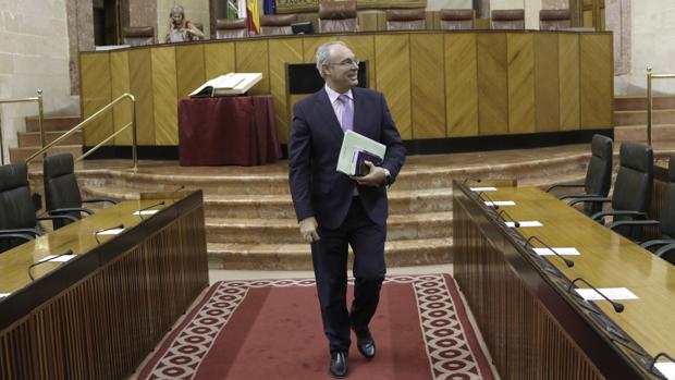 El presidente del Parlamento de Andalucía, el socialista Juan Pablo Durán