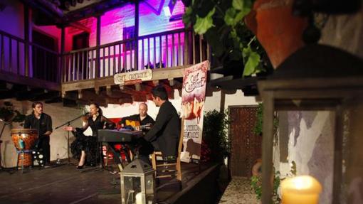 Una de las actuaciones flamencas del ciclo «Café cantante», en la Posada del Potro