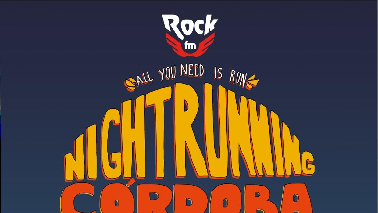 Cartel promocional de la III Rock FM Night Running Córdoba