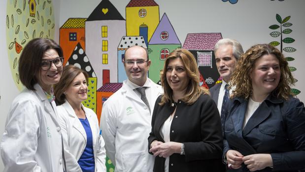 La presidenta de la Junta de Andalucía, Susana Díaz, el día de la inauguración del hospital de Ronda