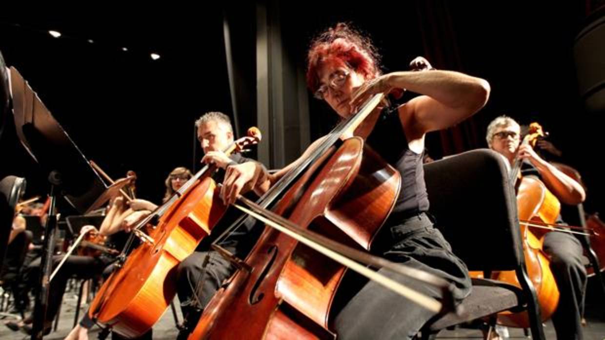 La Orquesta de Córdoba, durante un concierto en el Teatro Góngora