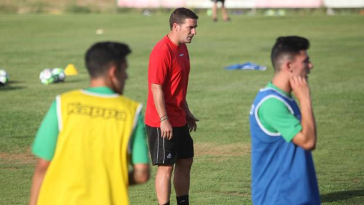 Carrrión, durante un entrenamiento