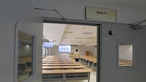 Un aula de la nueva Facultad de Medicina